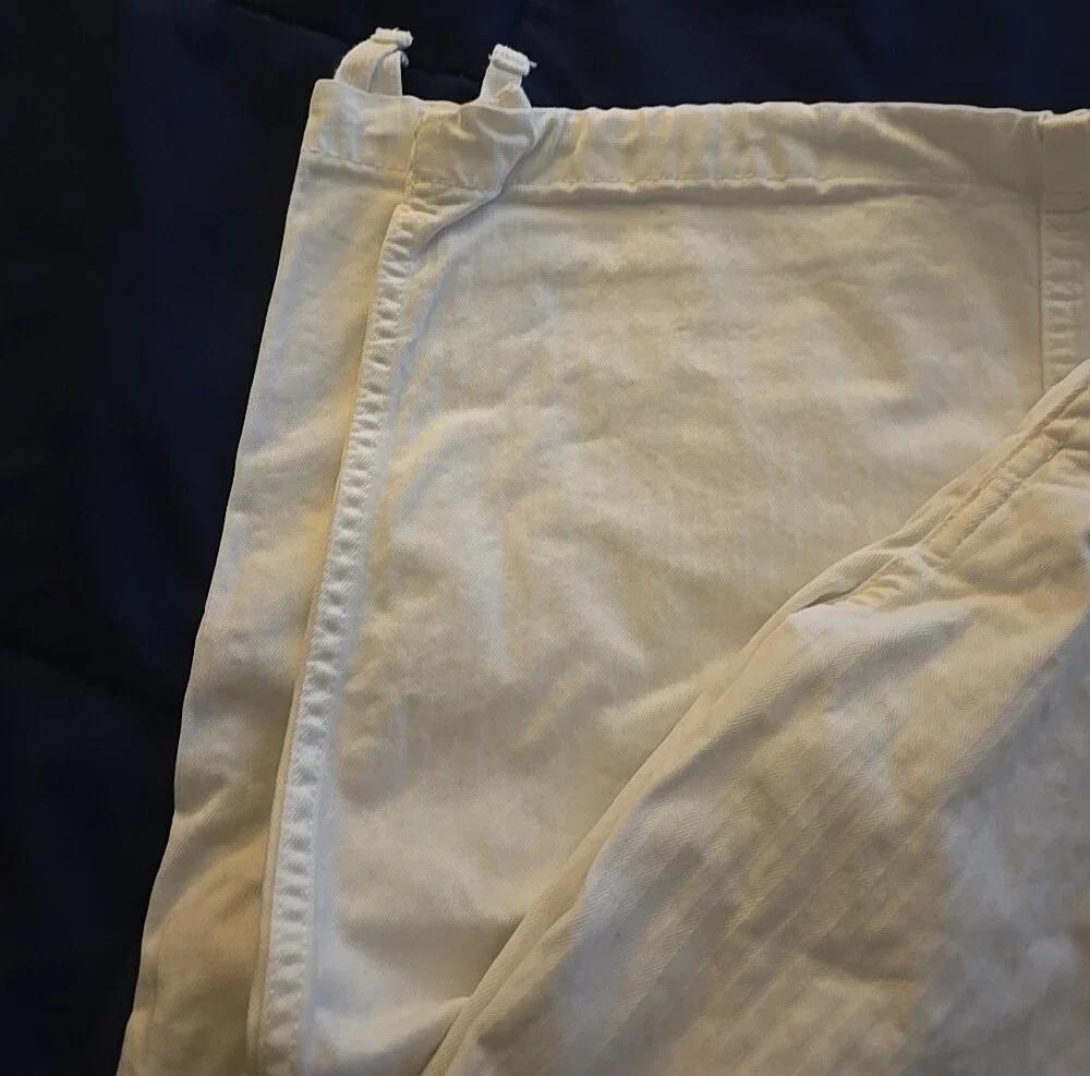 Men's White Cargo Pants - Lightweight Everyday Wear 38X30